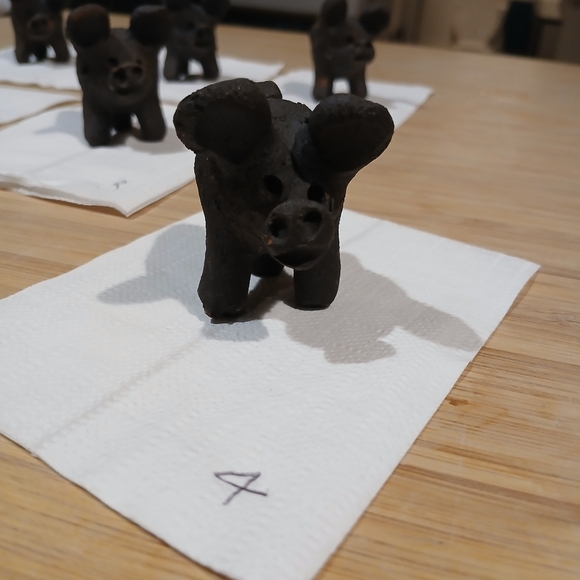 5/$25 Good Luck Terra Cotta 3-Legged Clay Pig Chanchito - Picture 5 of 7